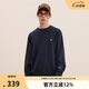 Champion冠軍衛(wèi)衣男季新款刺繡小Clogo圓領(lǐng)上衣女潮牌復(fù)古 藏青色1 XL 