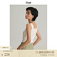 旅途原品ltyp 桑蠶絲背心坎肩女吊帶亞麻內(nèi)搭棉復(fù)古小方領(lǐng)坎肩新款內(nèi)搭秋 荼白色