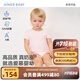 愛(ài)慕嬰幼A類抗菌凈痕素雅寶寶衣服嬰兒無(wú)腿連體衣中性嬰幼短袖爬服奶皮衣 粉AB145E041 90cm