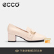 愛(ài)步（ECCO）樂(lè)福鞋女 25年新款簡(jiǎn)約優(yōu)雅淺口粗跟正裝單鞋高跟鞋女 型塑290953 石灰色29095301378 36 （尺碼偏大）
