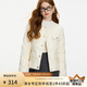 范思藍(lán)恩輕薄短款小香風(fēng)羽絨服女秋冬2024新款圓領(lǐng)時(shí)尚外套14103 梔子白 L