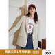 獨(dú)束大碼女裝通勤輕職業(yè)隨性西裝外套女春季新款微胖mm簡(jiǎn)約風(fēng)尚上衣 奶油米 L （尺碼：2） 拍前和客服確認(rèn)尺碼