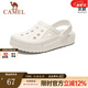 駱駝（CAMEL）洞洞鞋涼拖沙灘鞋男女情侶款漂流鞋 A12533628，白色，女 38
