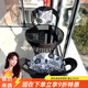 聚優(yōu)范藤椅三件套陽臺(tái)茶桌椅休閑客廳藤編靠背椅子戶外庭院防曬茶幾組合 深咖色 【黑玻璃】  單桌