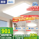 惠普超薄客廳LED吸頂燈護(hù)眼臥室燈全屋燈具套餐現(xiàn)代簡(jiǎn)約大氣中山燈具 大客廳110CM-三室兩廳-帶餐吊燈