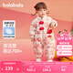 巴拉巴拉童裝寶寶羽絨連體衣新生兒衣服嬰兒2025春裝哈衣爬服紅色拜年服 白色調(diào)00311-白鴨絨 100 cm充絨量107g