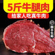 10斤裝新鮮現(xiàn)殺散養(yǎng)黃牛后腿肉整切牛腿肉火鍋燒烤食材新鮮牛腿肉 牛腿肉5斤