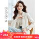 梵希蔓杏色氣質(zhì)高級感西裝女2025年春裝新款時尚通勤職業(yè)西服外套 M5956 杏色 S