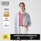 Teenie Weenie小熊女裝襯衫2025夏季新款寬松亞麻印花時(shí)尚氣質(zhì)外套 藏青色 S