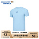 Skechers斯凱奇貼貼T兒童短袖運(yùn)動(dòng)T恤男女童夏季透氣新款上衣L225K063 速干/淺天藍(lán)/02P7 175