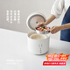 olayks立時(shí) 電飯煲家用2-3人陶瓷釉球釜內(nèi)膽米飯鍋多功能不沾煮粥湯電飯鍋小型2升帶蒸籠OLK-20C