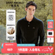 報喜鳥羊毛衫男裝【可機(jī)洗羊毛衫】新款男士商務(wù)休閑純羊毛衫POLO領(lǐng) 黑色-長—袖 50(180/100)