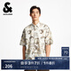 杰克·瓊斯（JACK&JONES）NBA聯(lián)名款凱爾特人隊(duì)夏季新款純棉滿(mǎn)印潮流寬松短袖襯衫225204015 A06本白色 常規(guī) L