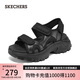 斯凱奇（Skechers）蜜糕鞋女鞋夏季踩屎感外穿涼鞋厚底透氣輕便沙灘鞋戶外鞋119876