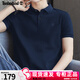 添柏嵐（Timberland）POLO衫男 2025夏季新款戶外運動上衣休閑純棉半袖翻領T恤商務短袖 A24H2Z02/寶藍色 (曬圖退5) M (175/100A)