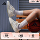 adidas ENTRAP美式校園風(fēng)低幫運動板鞋少年感復(fù)古籃球鞋阿迪達斯 米白色/灰色   37