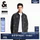 杰克·瓊斯（JACK&JONES）25年男裝牛仔襯衫春季潮流寬松男士襯衫式薄外套微彈滿印高端襯衣 A17中灰牛仔 常規(guī) M