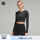 lululemon丨Ebb to Street 女士運動(dòng)長(cháng)袖 T 恤 LW3DZNS 黑色 S /6