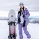牧途雪滑雪衣服男款保暖滑雪服套裝女569+659 紫色 S 