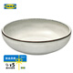 宜家（IKEA）GLADELIG格拉德里烤盤空氣炸鍋微波爐可用上菜盤大盤 烤盤灰色20cm 其他