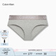 Calvin Klein內(nèi)衣【七夕禮物】女士ck提花腰邊棉質(zhì)半包臀防夾臀內(nèi)褲女QP1280O P7A-椰青灰 1條 M