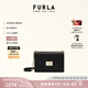 芙拉（FURLA）【七夕禮物】1927牛皮小號女士簡約休閑小包單肩斜挎鏈條包小方包 黑色