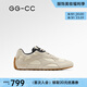 GG-CC【城野漫步】秋季新款時(shí)尚復(fù)古拼色德訓(xùn)鞋女內(nèi)增高休閑鞋G25U3352 杏色 37