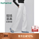 熱風(fēng)【商場(chǎng)同款】女士直筒寬松休閑褲2025年秋季新款闊腿西褲正裝長(zhǎng)褲 04白色 M