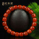 歐采妮（OUCERNY）涼山南紅手串收藏牛血紅火焰紋錦紅瑪瑙精工直切單圈手串 10mm
