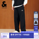 杰克·瓊斯（JACK&JONES）【七夕情人節(jié)禮物】男裝休閑褲男寬松直筒褲輕便彈力男褲薄款褲子 E40黑色 常規(guī) 31 175