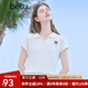 百圖betu女裝2025夏季新款T恤衫休閑運動舒適棉感夏裝短袖上衣2506T07 白色 L