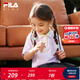 FILA【液氨整理】斐樂兒童童裝上衣2025年夏季新款女童短袖POLO衫 靚麗紫-PU 140