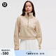 lululemon丨Scuba 女士超寬松款煙囪領(lǐng)衛(wèi)衣 LW3IFTS 沙漠棕褐色 M /L