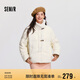 森馬（Semir）森馬羽絨服女新中式仿兔毛領(lǐng)短款保暖外套24冬新款109724113017
