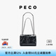 PECO946單肩真皮鏈條中號(hào)嬉皮包新款油蠟皮斜挎包送女友禮物七夕禮物 經(jīng)典黑 頭層油蠟牛皮 現(xiàn)貨