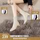 迪芙斯（D:FUSE）【鎮(zhèn)店之寶】冬季款方頭奶油短靴粗跟彈力瘦瘦靴網(wǎng)紅女靴 米白色（主推款短靴） 37