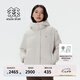 KOLON SPORT/可隆SECO短款羽絨服 女子戶外防風(fēng)連帽通勤保暖鵝絨服 LKDJ4WTT04-CR 米白 M