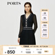 PORTS寶姿秋冬女裝新款優(yōu)雅氣質(zhì)修身連衣裙ALM9K202NKW008 黑色 S