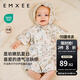 嫚熙（EMXEE）果果衣嬰兒連體衣春夏薄款紗羅短袖和尚服新生兒哈衣寶寶衣服新款 愛麗絲森林【短袖-不含頭飾 】 59cm