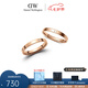 丹尼爾惠靈頓（DanielWellington）dw戒指女 經(jīng)典玫瑰金色情侶對(duì)戒 七夕情人節(jié)禮物送女友送男友 經(jīng)典玫瑰金+水晶，聯(lián)系客服備注