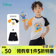 迪士尼寶寶（Disney Baby）迪士尼套裝兒童套裝清涼夏日米奇唐老鴨系列卡通短袖套裝 橙黑 6歲/身高130cm