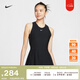 耐克女子速干網(wǎng)球連衣裙秋季運(yùn)動(dòng)拼接刺繡NIKE DRI-FIT FQ1781 010黑/白 L
