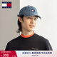 TOMMY JEANS【七夕禮物】Tommy25秋冬男女純棉美式復古牛仔鴨舌帽棒球帽13288 牛仔藍1A4 均碼 （頭圍58cm）