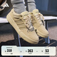 adidas ENTRAP美式校園風(fēng)運(yùn)動(dòng)板鞋少年感復(fù)古籃球鞋男女阿迪達(dá)斯 淺芥末綠/深綠JS3007   40