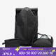 迪卡儂（DECATHLON）雙肩包騎行背包旅行休閑包電腦包 曜石黑27L-4551559