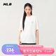 MLB男女短袖T恤潮流百搭純色休閑25夏季新款3ATSB5053-50IVS-M