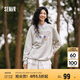 森馬迪士尼米奇IP衛(wèi)衣女中長款可愛印花25春棉質(zhì)上衣109125116004