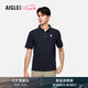 AIGLE艾高polo衫T恤春夏款速干上衣吸濕cooltouch涼感短袖男士 海軍藍 BN231 M (175/92A)