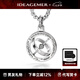 IDEAGEMER925銀天文球項鏈男時尚個性創(chuàng)意可轉動吊墜百搭七夕禮物送男友 天文球吊墜-鋼鏈-60CM