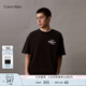 Calvin KleinJeans夏季男女情侶中性ck休閑字母寬松純棉重磅短袖T恤J400448